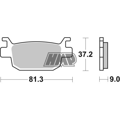 Pastilhas travão HONDA ADV / FES / NSS / SH / 193CT - SBS